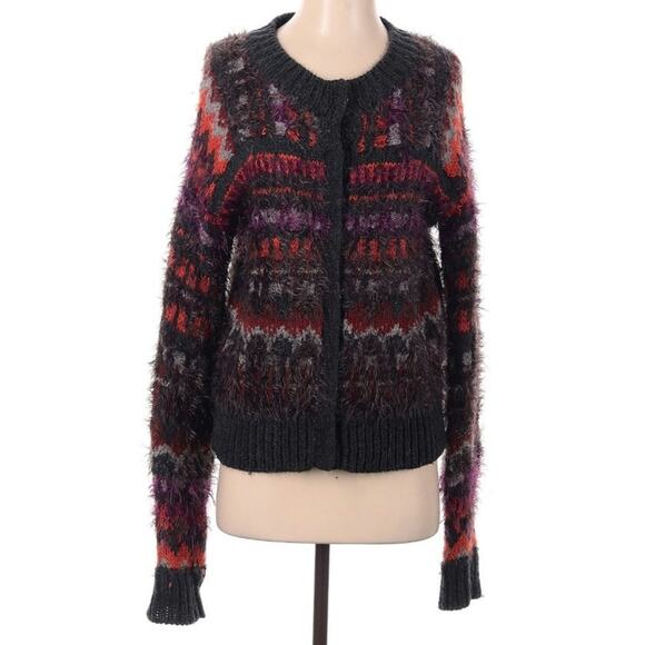 Free People Pattern Parti Cardi Small Cardigan Sweater - Picture 2 of 7